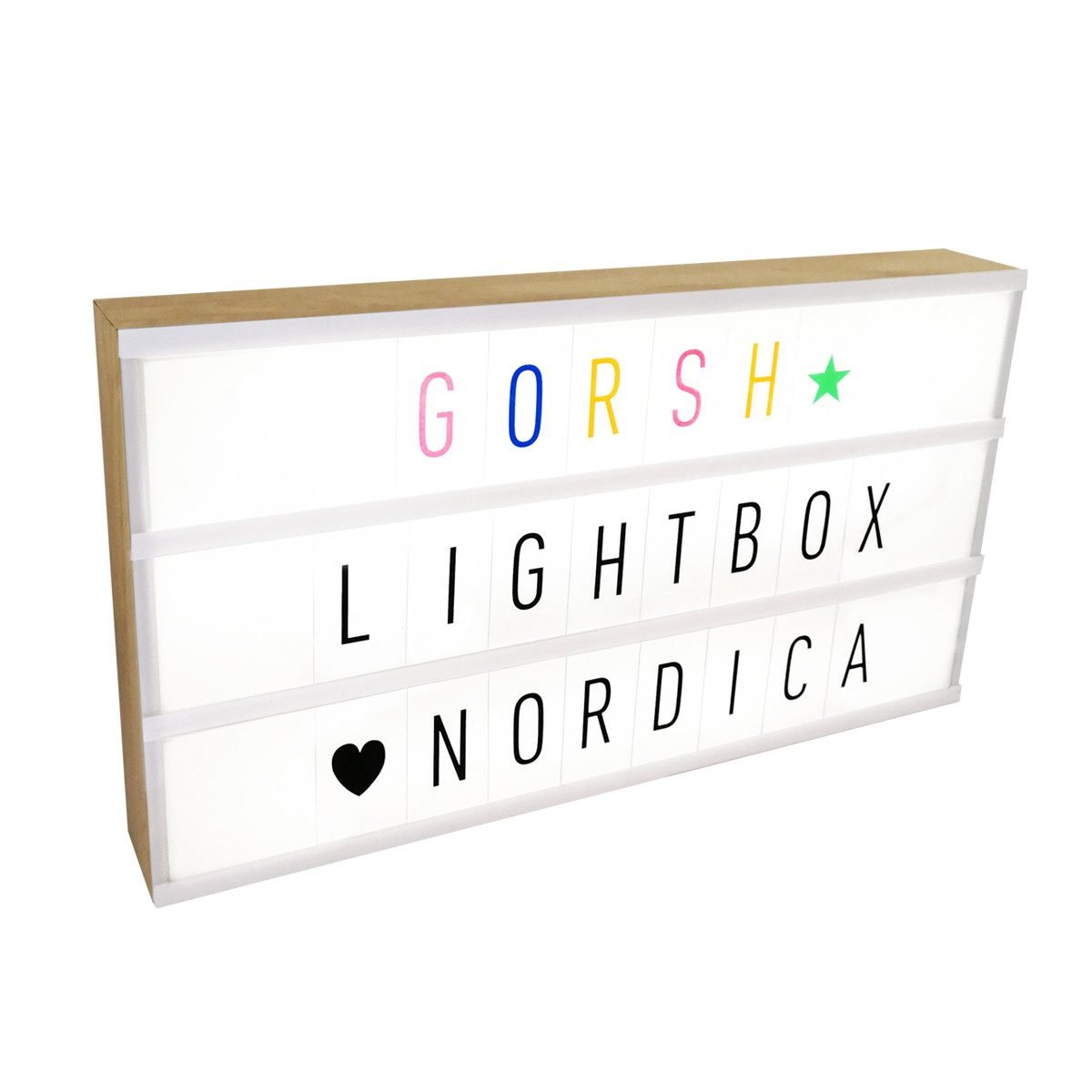 7922 Cartel luminoso lightbox nórdica - Imagen 1