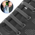 Cordones de silicona elasticos negros - Imagen 2