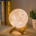 Velador luna con control remoto y led de 16 colores