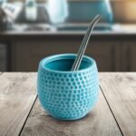 Mate de ceramica Glam con bombilla - Imagen 3