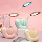 Lampara velador led flexible lapicero caracol recargable - Imagen 4