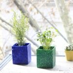 Maceta cubo recorcholis eco sustentable - Imagen 2