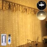 Cortina de micro luces led con diseño de lluvia