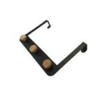 Perchero grande de madera para puerta 3 ganchos