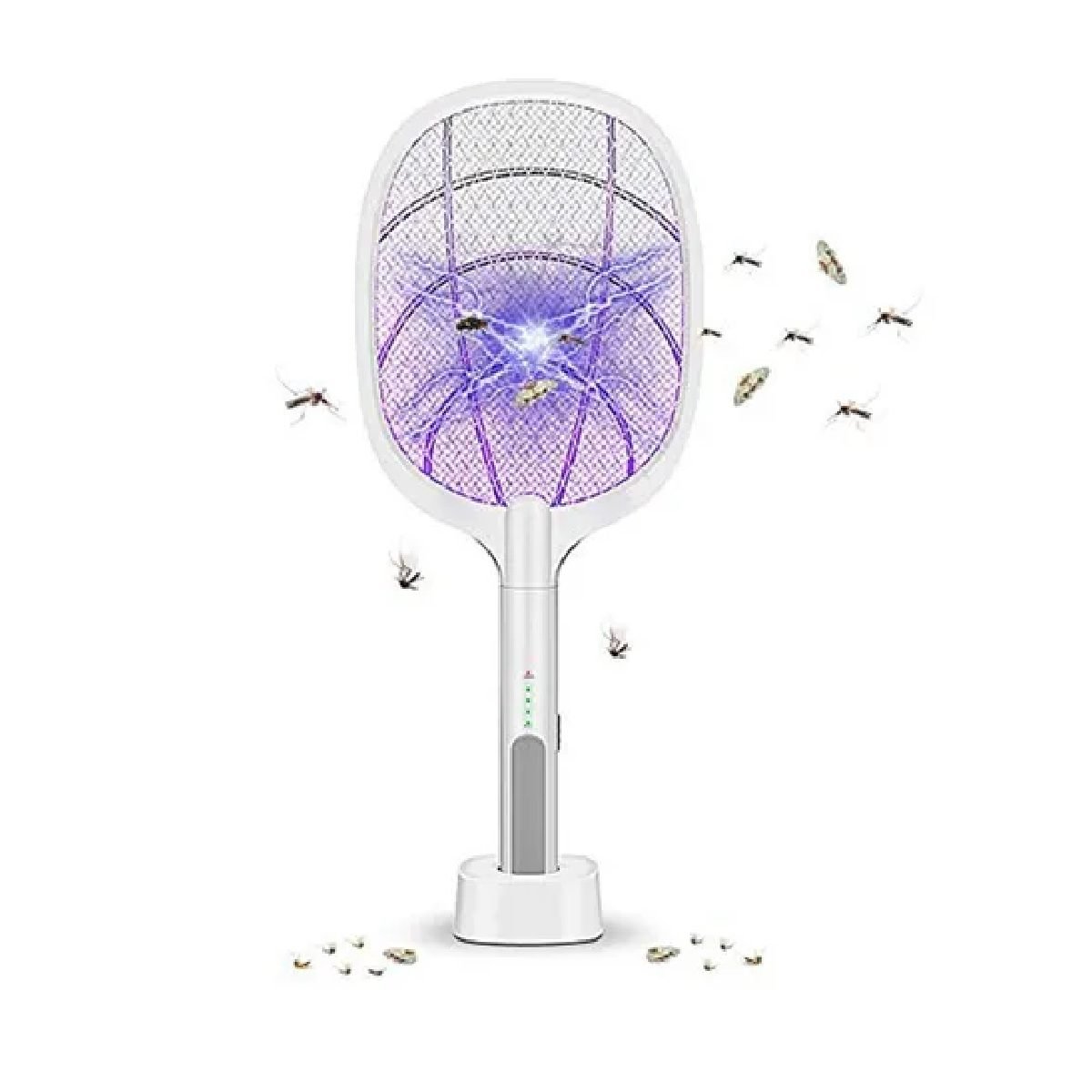 06149.. Raqueta electrica mata mosquitos recargable con Luz - Imagen 1