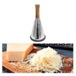 Rallador de queso Acero Inox. conico con mango de madera - Imagen 5