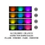 Lampara led 12w 16 colores con control remoto - Imagen 2