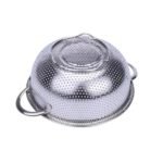 Colador de metal cromado con agarradera - Imagen 4