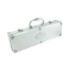 Kit parrillero 4 utensillos de acero inoxidable maletin de aluminio - Imagen 4