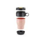 Jarro vaso mug plegable to go hermético