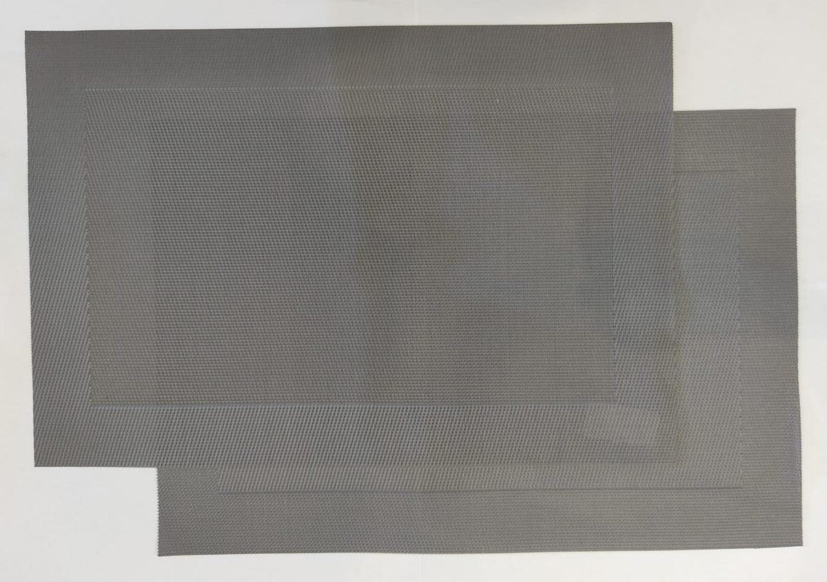 03468GRI Individual rectangular liso gris - Imagen 1