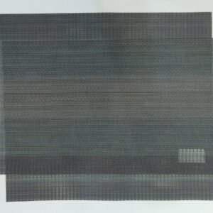 Individual rectangular marron y verde