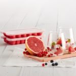 Cubetera hielera forma rectangular con tapa