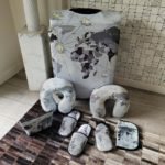 Funda valija fulano y mengano 23K mapamundi gris - Imagen 2