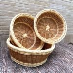 Canasta cesta simil mimbre - Imagen 3