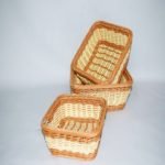 Canasta cesta simil mimbre - Imagen 2