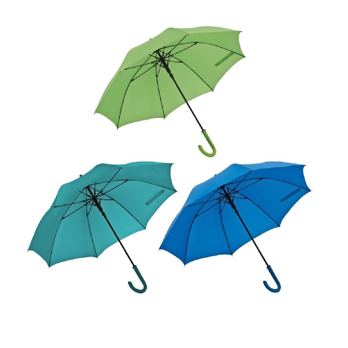 2 Paraguas XXL mango metalico apertura de boton - Imagen 1