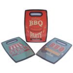 Tabla plastica para picar vintage estampada steak - Imagen 2