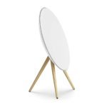 Espejo nordico redondo de 3 patas blanco y madera - Imagen 4