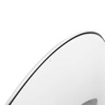 Espejo nordico redondo de 3 patas blanco y madera - Imagen 3