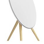 Espejo nordico redondo de 3 patas blanco y madera - Imagen 5