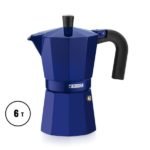 Cafetera moka italiana aluminio vitro noir 6 pocillos - Imagen 5