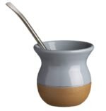 Mate plastico classic colors base simil madera - Imagen 2