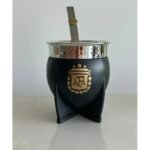 Mate Pampa Argentina Campeón + bombilla de acero - Imagen 5