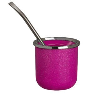 Mate plástico silver glitter - Imagen 2