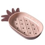 Jabonera de plástico piña ananá con escurridor - Imagen 2