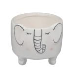 Adorno de ceramica maceta elefante