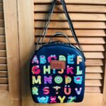 Lunchera termica de neoprene letras