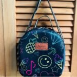 Lunchera termica de neoprene dibujos neon