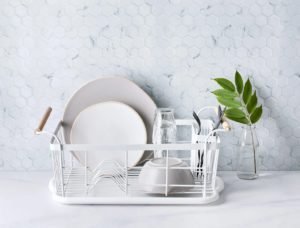 Escurridor de metal seca platos de hierro con mango de madera - Imagen 6