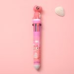 Lapicera retractil multicolor 10 colores Kawaii - Imagen 11