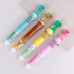 Lapicera retractil multicolor 10 colores Kawaii - Imagen 3