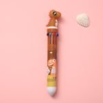 Lapicera retractil multicolor 10 colores Kawaii - Imagen 7