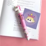Lapicera retractil multicolor 10 colores Kawaii - Imagen 22