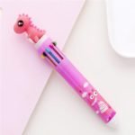 Lapicera retractil multicolor 10 colores Kawaii - Imagen 8