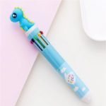 Lapicera retractil multicolor 10 colores Kawaii - Imagen 5