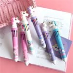 Lapicera retractil multicolor 10 colores Kawaii - Imagen 21