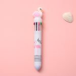Lapicera retractil multicolor 10 colores Kawaii - Imagen 14