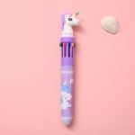 Lapicera retractil multicolor 10 colores Kawaii - Imagen 18