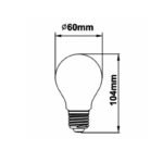 Lámpara vintage filamento led 4w Ambar E27 Candil - Imagen 2