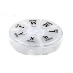 Pastillero redondo semanal con 7 dias