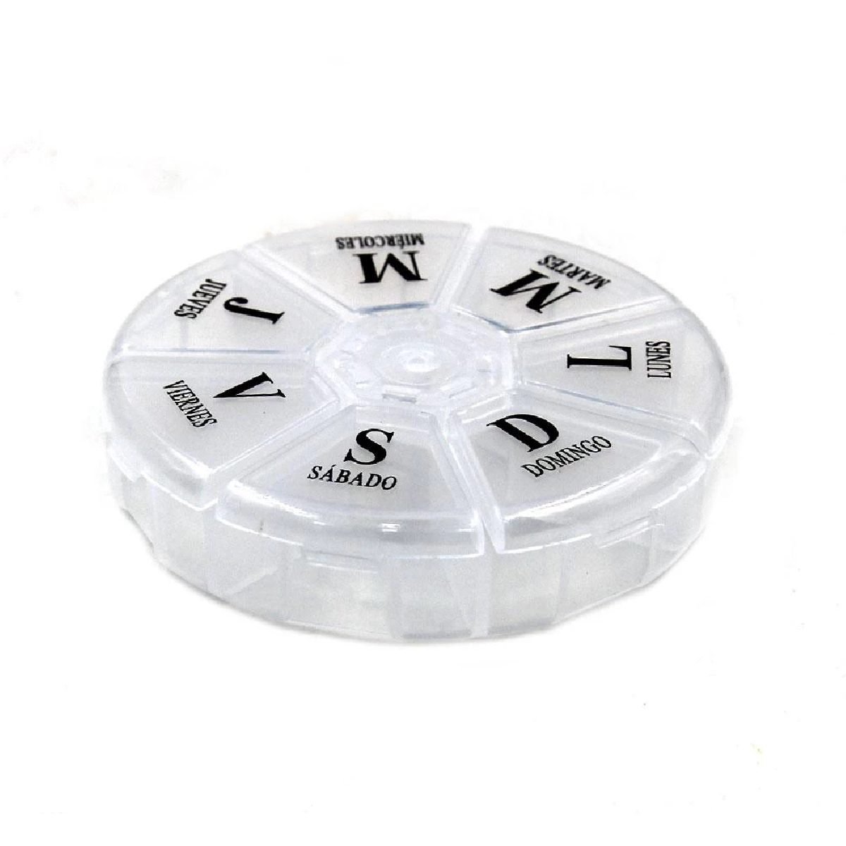 1 Pastillero redondo semanal con 7 dias - Imagen 1