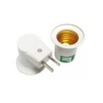 Portalámparas con tecla enchufe iluminación