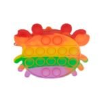 Monedero pop it cangrejo anti estres silicona