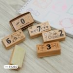 Sellos de madera espaciales decorativos