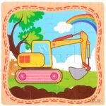 Rompecabezas de madera infantil pala